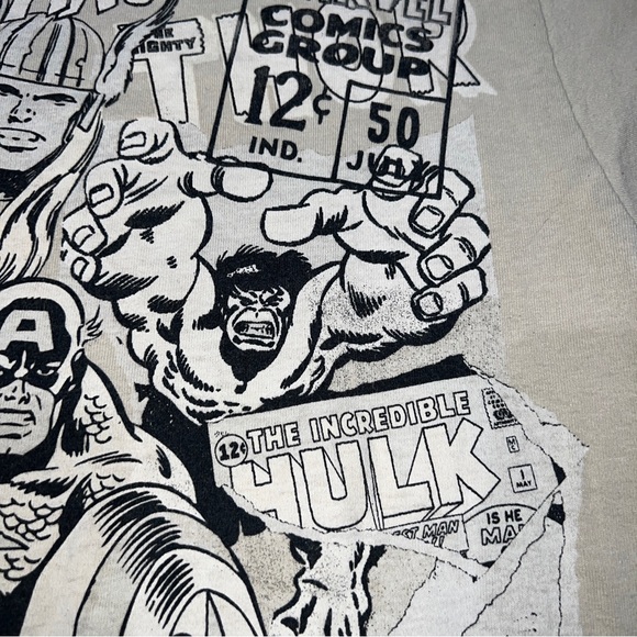 Solar Flare Marvel Comics Group Mens M Beige Graphic Print T Shirt Crew Neck - Picture 9 of 11